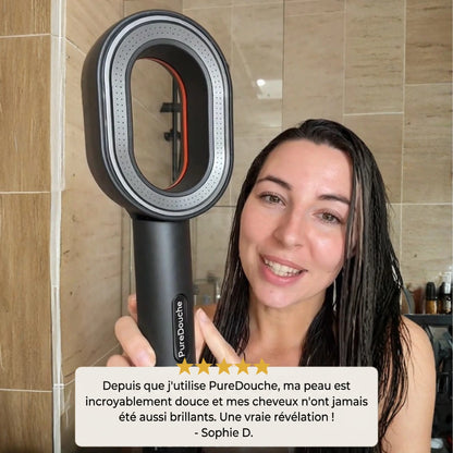 PureDouche® : Stoppez les dégâts invisibles causés par votre eau. Ce pommeau révolutionnaire filtre ce que votre peau n’a jamais supporté.