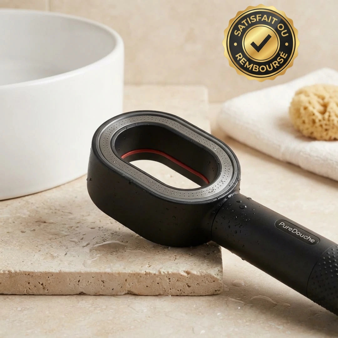 PureDouche® : Stoppez les dégâts invisibles causés par votre eau. Ce pommeau révolutionnaire filtre ce que votre peau n’a jamais supporté.