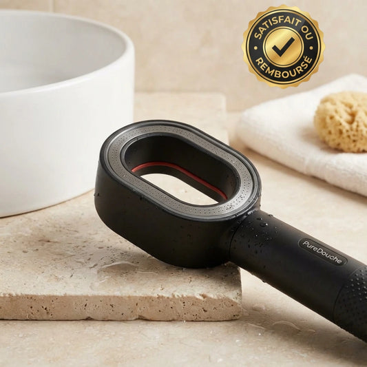 PureDouche® : Stoppez les dégâts invisibles causés par votre eau. Ce pommeau révolutionnaire filtre ce que votre peau n’a jamais supporté.