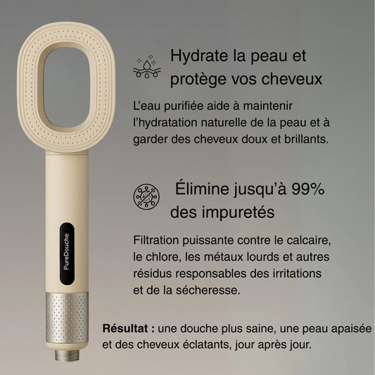 Filtra® : Il filtre jusqu’à 99% du calcaire, chlore et impuretés, pour une peau apaisée et des cheveux éclatants